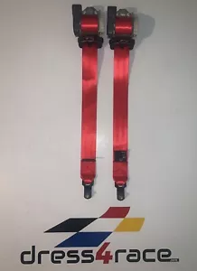 Juego de 2 cinturones de seguridad BMW Z3 E37 E36 Rojos Roadster cabrio Seatbelt - Imagen 1 de 2
