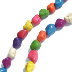 Howlith Perlen Nuggets 10-13 mm Halbedelstein ca. 35 Stück nenad-design E131 - Bild 1 von 5