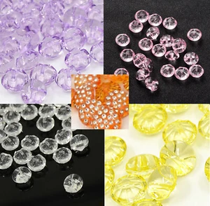 10 Knöpfe Kunststoff rosa gelb transparent Kugel Stegknopf Blusenknopf Hemdknopf - Picture 1 of 10