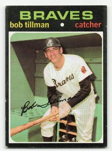 1971 Topps #244 Bob Tillman - Atlanta Braves - ID064