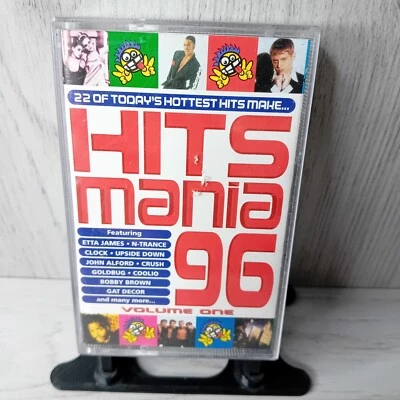 HITS MANIA 96 VOL 1 CASSETTE TAPE ALBUM - RARE RETRO DANCE MUSIC - Image 1 of 4