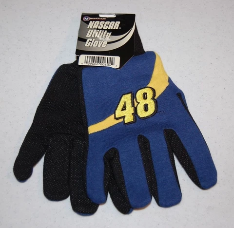 ADULTS JIMMIE JOHNSON #48 NASCAR ALL PURPOSE/UTILITY WORK GLOVES Cover