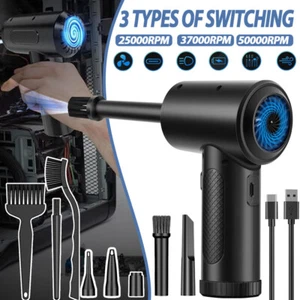 Elektrische Staubgebläse Druckluftspray PC Reinigung Air Duster 51000RPM 6000mAh - Afbeelding 1 van 20