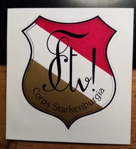 Corps Starkenburgia Gießen / Aufkleber mit Zirkel - Bild 1 von 1