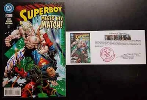 Superboy (1994) #36 SIGNED by Ron Marz with Notarized Witness of Signature - Picture 1 of 5