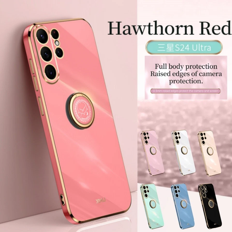 Glossy Kickstand Phone Case + Tempered Glass For Samsung Galaxy S24 Plus Note20 - Image 1 of 4