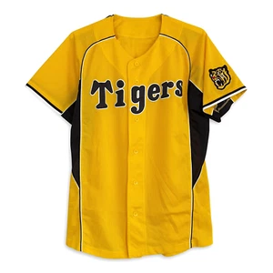 Retro New Mizuno NPB Japan Hanshin Tigers Fan Club Baseball Knit Jersey - Picture 1 of 8