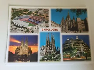POSTKARTE VON BARCELONA BERÜHMTESTEN ORTEN - Bild 1 von 2