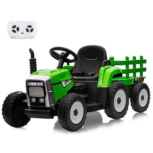 12V Ride on Tractor with Trailer & Remote Control - Picture 1 of 5