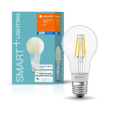 LED Smart+ Filament Birne 5,5W E27 klar warmweiß Dimmbar Alexa Apple Bluetooth - Bild 1 von 4