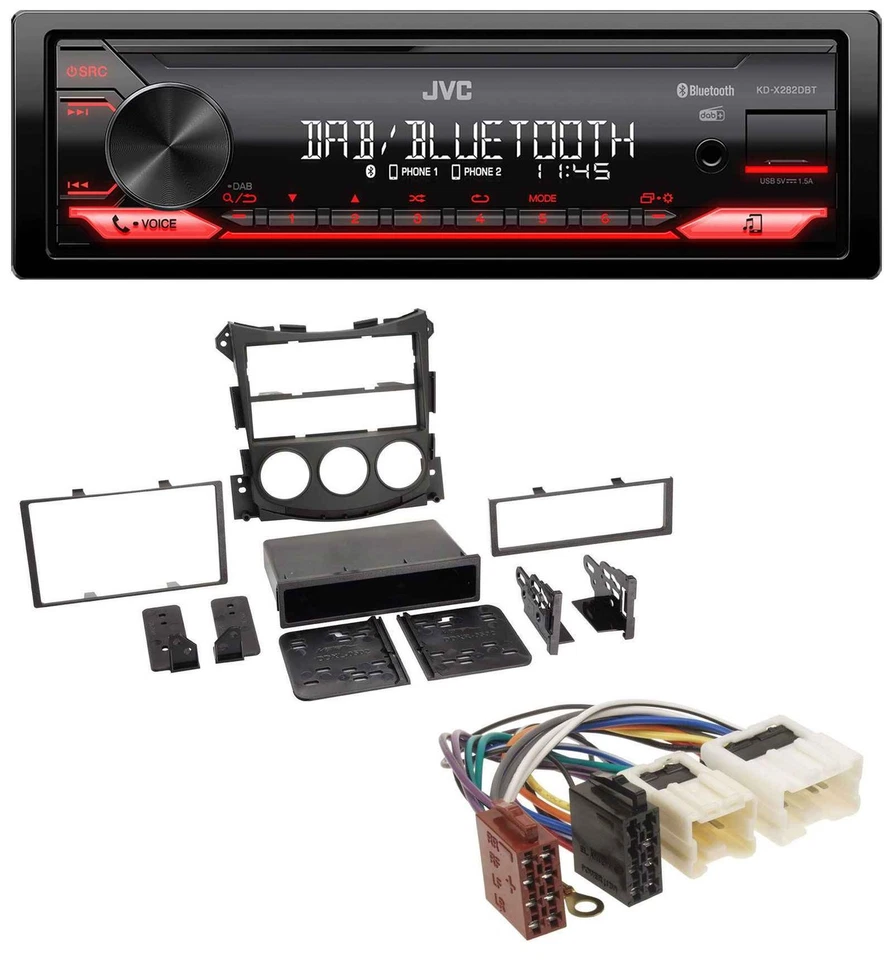 JVC Bluetooth USB DAB MP3 Autoradio für Nissan 370Z (ab 2009) - Bild 1 von 4