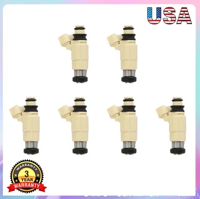 Inyector de combustible 6 piezas FJ939 para Suzuki Grand Vitara 2001 XL-7 2002-2006 2,7 L V6 EE. UU. Foto 1 de 4