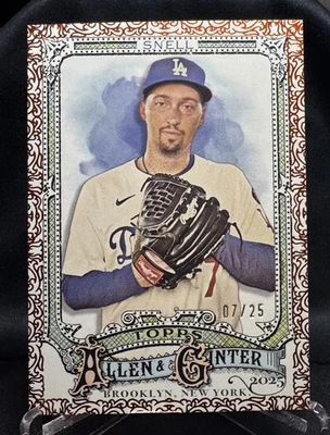 2025 Topps Allen & Ginter - Blake Snell/25 Orange Filligree⚡️ Dodgers Foto 1 de 3