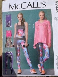 McCalls Schnittmuster M7446 Misses Jacke, Tops, Tunika & Leggings 14-22 ungeschnitten - Bild 1 von 2