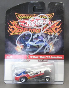 2010 HOT WHEELS AUTOGRAPHED DRAG STRIP DEMON 1975 CHEVY MONZA F/C MINT ON CARD # - Picture 1 of 3