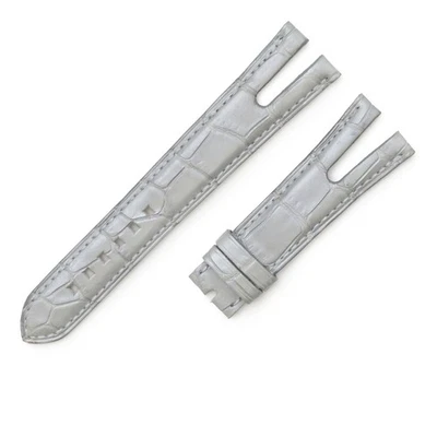 Correa de cinturón de repuesto genuina Harry Winston Avenue C Croco Band 20 mm gris Foto 1 de 4