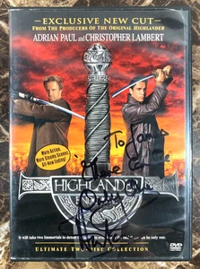 Highlander Endgame DVD SIGNED By Adrian Paul Autograph Duncan Macleod 2-Disc - Picture 1 of 8