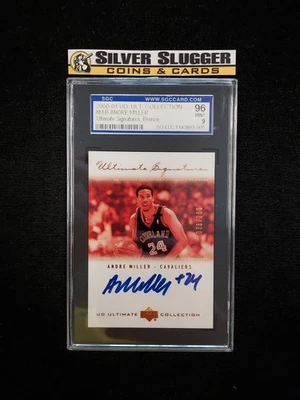 2000-01 Andre Miller UD Ultimate Collection Signatures On Card Auto /200 SGC 9 - Image 1 of 2