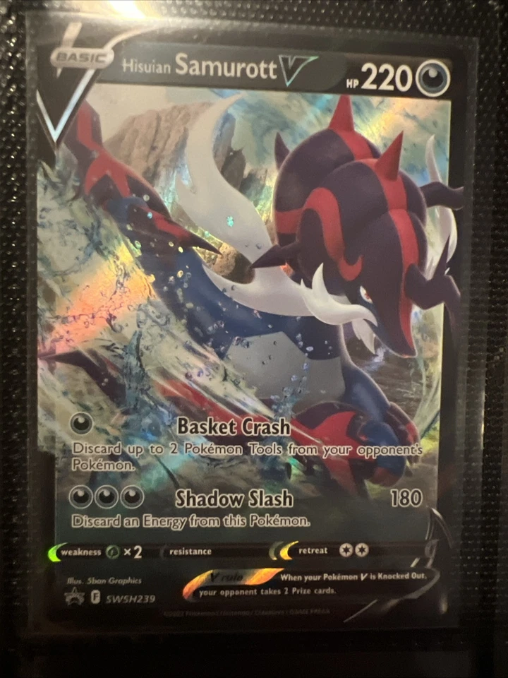 Hisuian Samurott V SWSH239 SWSH: Sword & Shield Promo Cards Holo - Image 1 of 1