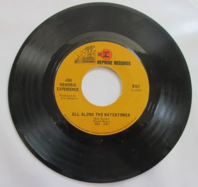 Jimi Hendrix "All Along The Watchtower/Burning Of The Midnight Lamp" Reprise, 45 - Image 1 of 3