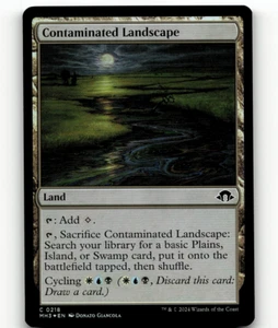 FOIL - MTG Contaminated Landscape #218 - Modern Horizons 3 - Picture 1 of 1