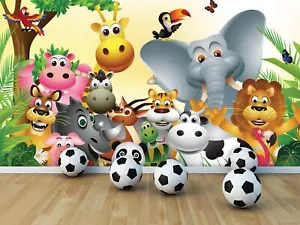 368x254 cm Giant wall mural photo wallpaper cute animals scene nursery decor - Picture 1 of 6