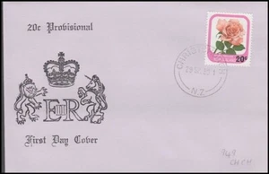 NEW ZEALAND STIRLING FDC 1980 20c on 7c ROSE (ID:14/D14533) - Picture 1 of 1