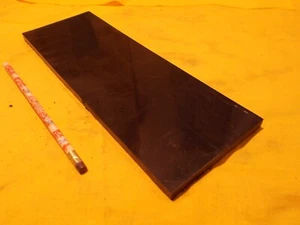 BARRA DE HDPE NEGRA lámina de plástico mecanizable stock 3/8"" x 4"" x 12"" de largo - Imagen 1 de 1