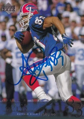 ANDRE REED AUTO'D SIGNED 2001 UPPER DECK NFL LEGENDS CARD #6 BUFFALO BILLS - Image 1 of 2