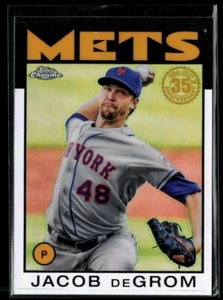 2021 Topps Chrome '86 Topps #86BC-23 Jacob deGrom - Picture 1 of 2