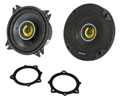 Kicker Car Audio 4" Coaxial 2 Way Speakers Kit 300W For BMW 5 Series E60 2006-10 - Image 1 of 4