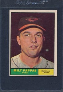 1961 Topps #295 Milt Pappas Orioles EX 61T295-22216-1