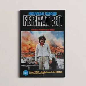 Authentique Rétro Poster - Jean Ferrat - "Ferrat 80" - 1980 - Picture 1 of 3