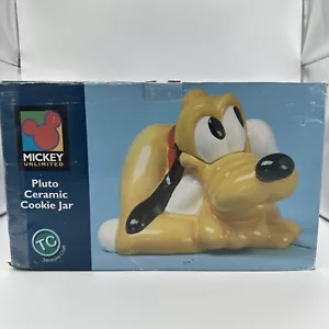 Disney's Pluto Cookie Jar Canister by Treasure Craft Ceramic 8.5" Tall Brand New - Picture 1 of 10