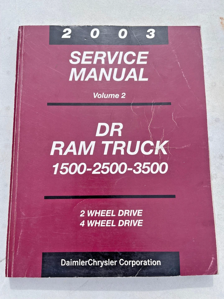 Ram Truck DR 1500-2500-3500 2003 manual de servicio volumen 2 Foto 1 de 1