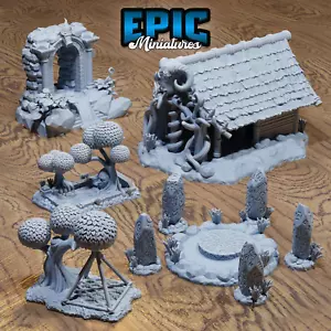Epic Miniatures Magical Forest Buildings - Juego de terreno de mesa Fantasy D&D - Imagen 1 de 10