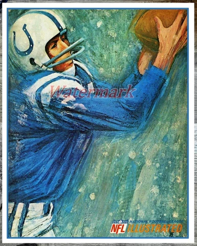 NFL Vintage Baltimore Colts Reprint Poster Print Color 8 X 10 Photo Picture Cover