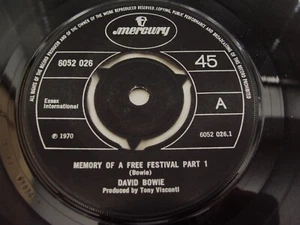 DAVID BOWIE MEMORY OF A FREE FESTIVAL MERCURY 1970 1st UK PRESS NEAR MINT VINYL - Picture 1 of 4