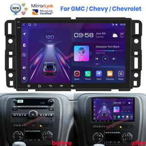 8" Android 13 Car Radio GPS Stereo For GMC Chevrolet Chevy Yukon Sierra Acadia