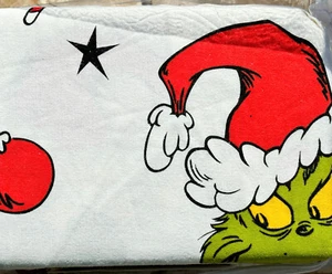 Dr Seuss THE GRINCH KING Size Cotton Flannel Sheet Set  Christmas (cozy & warm) - Picture 1 of 5