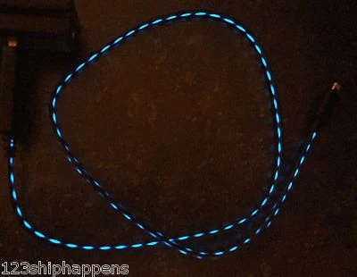 32" EL-FLOW LIGHT LED SMART CHARGER USB cable FOR iPhone 8 7 6 plus 5s micro B C - Image 1 of 4