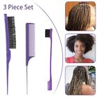 3pcs Unisex Hair Styling Set Teasing Hair Comb Suitable for All Ages and Genders