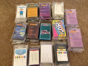 Quiz Game Cards Packs Trivial Pursuit Scene-it Extra Question Answer Charades - Picture 1 of 46