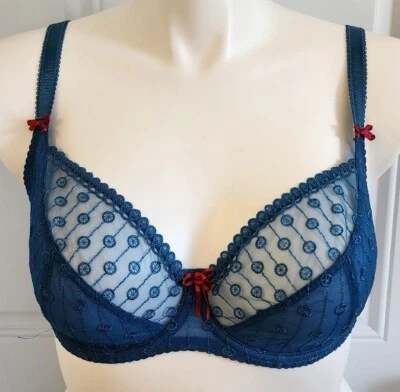NWT Curvy Kate Dreamcatcher Balconette Underwire Bra Blue Style CK2301 Size 32F - Image 1 of 4