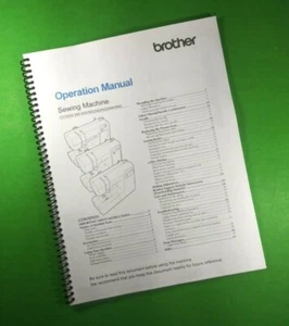 Manual del propietario para máquina de coser Brother CS7000X ¡32 páginas con cubiertas transparentes! - Imagen 1 de 1