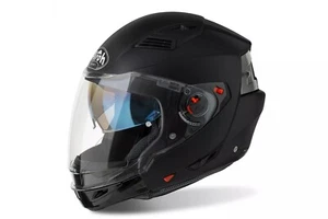 CASCO MOTO INTEGRALE/JET AIROH EXCUTIVE NERO OPACO TAGLIA L DOPPIA VISIERA - Foto 1 di 5
