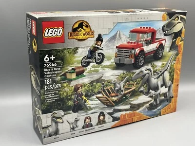 LEGO 76946 Blue & Beta Velociraptor Capture JURASSIC WORLD,  NEW in Box, RETIRED - Image 1 of 4