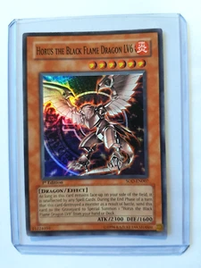 Horus Der Schwarzflammendrache LV6 SOD-EN007 Super-Rare 2 Auflage Englisch LP - Bild 1 von 1