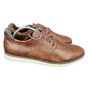 Zapatillas deportivas Dr Scholls para hombre 11 anchas de cuero marrón sincronizado Oxford cómodas zapatos informales - Imagen 1 de 12