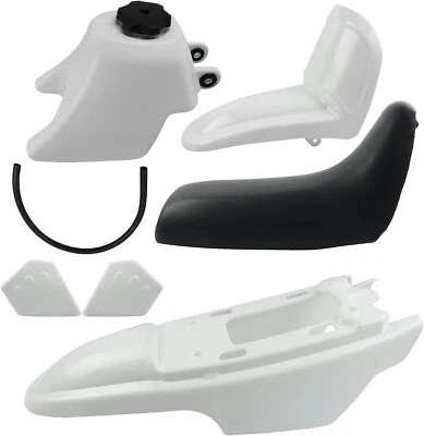 White Yamaha PW50 PY50 PW 50 Plastic Fairing Fender Body Seat Gas Tank Kit - Image 1 of 4